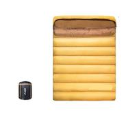 Sleeping Bag Person Camping Sleeping Bag Four Seasons Portable Winter Sleeping Bag for Outdoor Camp Travel Hiking For outdoor use(Yellow 3.0kg)