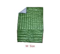 Sleeping Bag Winter Autumn Spring White Duck Down Mummy Sleeping Bag Blanket Mat Quilt Hammock Underquilt Camping For outdoor use(M Size Green)