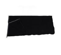 Sleeping Bag with Zipper Liner Super Thick Fleece Soft Sleeping Bag Liner Blanket for Camping Travel Backpacking (Black)