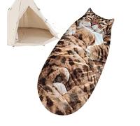 Sleeping Bags for Adults, 175 x 78 cm Warm and Soft Cat, Cold Weather Envelope Sleeping Bag with Cat Design | for Camping, Hiking, Survival, Home, Bedroom, Living Room, Women, Ho