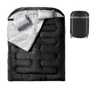 Sleeping Bags for Adults 2 Person - 150 x 220 cm Compact Cover Campaign Type Camping Sleeping Bag | Blanket Mats Sack Equipment for Cold Weather Warm Support Travel Backpack Winter Women