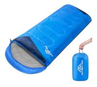 Sleeping Bags for Adults 3 Season Backpacking Lightweight Waterproof Cold Weather Sleeping Bag for Kids Warm Camping Hiking Outdoor Travel Hunting with Compression Bags Sky Blue