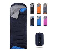 Sleeping Bags for Adults Backpacking Lightweight Waterproof- 3 Seasons Cold Weather Sleeping Bag for Girls Boys Mens for Warm Camping Hiking Outdoor Travel Hunting with Compression Bags（Navy Blue）
