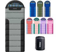 Sleeping Bags for Adults Teens Cold Weather &Warm, 3-4 Seasons, Cotton Flannel Liner Sleeping Bag, Lightweight Compact Camping Essentials Equipment, Hiking, Outdoor, Travel(T-Shaped) (Black Grey)