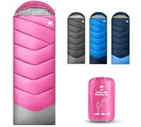 Sleeping Bags for Adults Warm Weather, Degree Sleeping Bags, Portable, Waterproof, 3lb Lightweight Sleeping Bag for Tall Girls Boys with Compression Sack for Warm Camping, Hiking, Outdoor & Indoor