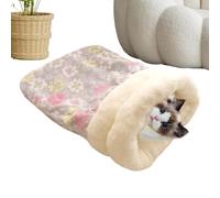 Sleeping Bags Pets, Soft Plush Cat Sack, 15.75x21.65 Inches, Warm Pet Bed Cave, Cozy Plush Design, Comfortable Sleeping Bag for Kittens and Puppies (Multicolor)