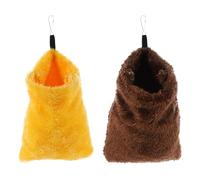 Sleeping Bags Product Accessories Hamster 2pcs Warm Flannel Cozy and Portable Hanging Beds Ropes Hammock Swing Nests for Small Pet Animals in Pet Cages for Hamsters and Little Mice