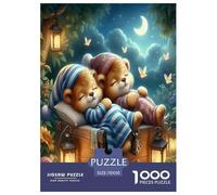 Sleeping Bear 1000 Piece Jigsaw Puzzles for Adults Impossible Beautiful Home Decoration Art Colorful DIY Craft 70x50cm/1000pcs