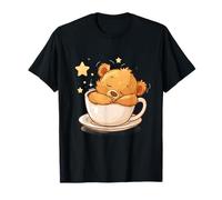 Sleeping Bear Coffee Cup Sleepy Animal Napping Bear Lover T-Shirt