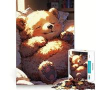 Sleeping Bear Cub 1000 Pieces Jigsaw Puzzles for Adults Think Smart Toy Quiet Fun Accurate Cut 50x75cm