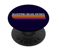 Sleeping Bear Dunes Michigan Retro - Sleeping Bear Dunes MI PopSockets Adhesive PopGrip