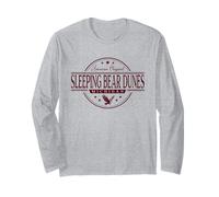 Sleeping Bear Dunes Michigan - Sleeping Bear Dunes MI Label Long Sleeve T-Shirt