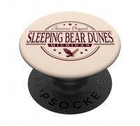 Sleeping Bear Dunes Michigan - Sleeping Bear Dunes MI Label PopSockets Adhesive PopGrip