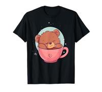 Sleeping Bear Sleepy Animal Napping Coffee Cup Bear Lover T-Shirt