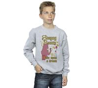 Sleeping Beauty Boy's Once Upon A Dream Disney Sweatshirt in Grey | Size: 7-8 Years Sleeping Beauty Grey 7-8 Years