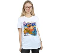 Sleeping Beauty Collage Poster Cotton Boyfriend T-Shirt Disney White S