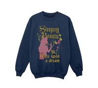 Sleeping Beauty Girl's Once Upon A Dream Sweatshirt in Navy | Size: 3-4 Years Sleeping Beauty Navy 3-4 Years