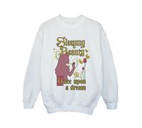 Sleeping Beauty Girl's Once Upon A Dream Sweatshirt in White | Size: 3-4 Years Sleeping Beauty White 3-4 Years