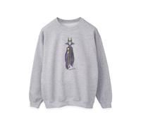 Sleeping Beauty Women's Classic Maleficent Heather Sweatshirt in Grey | Size: 2XL Sleeping Beauty Grey 2XL