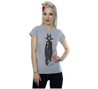 Sleeping Beauty Women's Classic Maleficent Heather T-Shirt in Grey | Size: 2XL Sleeping Beauty Grey 2XL