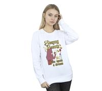 Sleeping Beauty Women's Once Upon A Dream Sweatshirt in White | Size: Medium Sleeping Beauty White M
