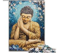 Sleeping Buddha Art 1000 Piece Jigsaw Puzzle for Adults And Teenagers, Interesting Stress Reduction Parent-child Interaction (26x38cm)