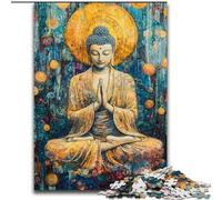 Sleeping Buddha Art 1000 Pieces Jigsaw Puzzles For Teens And Adults, Pattern Assembly Fun at Home Activities, Birthday Present,Travel Gifts (26x38cm)