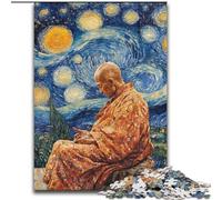 Sleeping Buddha Art JigsawPuzzle 1000 Pieces for Teenagers, Educational Family Game Suitable for Desktop Decoration (26x38cm)