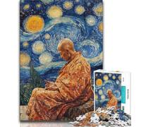 Sleeping Buddha Art Jigsaws Puzzles 1000 Pieces for Adults Gifts,Challenging Family Activity Games DIY Toy for Home Wall Decor Gifts 38x26cm