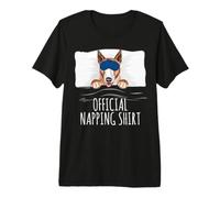 Sleeping Bull Terrier Dog Official Napping Premium T-Shirt