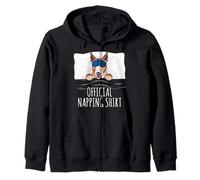 Sleeping Bull Terrier Dog Official Napping Zip Hoodie