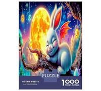 Sleeping Bunnies 1000 Piece Rabbit Moon Jigsaw Puzzles for Puzzles 1000 Pieces Jigsaw for Adults Challenging Puzzles for Adults Adults Gifts 70x50cm/1000pcs