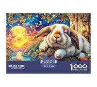 Sleeping BunnyOverwhelming 1000-Piece Jigsaw Puzzles for Adults A Crusade Through Impossible, Hard, And Difficult Challenging Puzzle Games - The Most Prestigious Gift for Adult And Teenage Conquerors