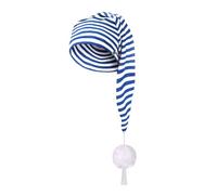 Sleeping Cap (56 cm Long) - Men and Women - Nightcap Made from Cotton - Nightcap with a Pompom - Pompom Hat One Size (53-60 cm) - Pointed Cap for Sleeping at Night Comfy