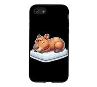 Sleeping Capybara Cozy Women Men Lazy and Cute Capybara Case for iPhone SE (2020) / 7/8