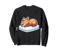Sleeping Capybara Cozy Women Men Lazy and Cute Capybara Sweatshirt