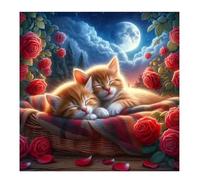 Sleeping Cat 500 Piece Jigsaw Puzzles for Adults and Kids, Impossible Puzzle, Jigsaws 500 pieces for adults Gifts, Difficult jigsaw puzzles for The Whole Family