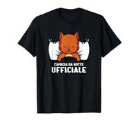 Sleeping Cat In Bed Official Nightgown T-Shirt