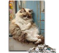 Sleeping Cat Jigsaw Puzzles for Teenagers 1000 Jigsaws,Challenging To Complete But Fun And Humorous Birthday Present,Gifts,Wall Art (50x75cm)