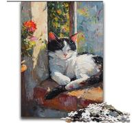 Sleeping Cat JigsawPuzzle 2000 Pieces for Adults, Challenging Game And Family Play Artists Collection, Fine Art for Age 14 Years Up (70x100cm)