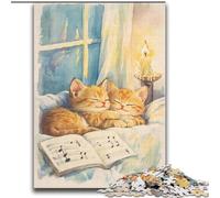 Sleeping Cat JigsawPuzzle 2000 Pieces for Teenagers, Challenging Game Gifts for Is Ideal As A Gift for The Whole Family (70x100cm)