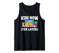 Sleeping Cat Programmer AI Developer Vibe Coding Cat Tank Top