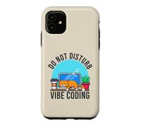 Sleeping Cat Programmer AI Developer Vibe Coding for Women Case for iPhone 11