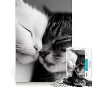 Sleeping Cats 1000 Piece Jigsaws for Adults Puzzle Mental Logic Toy Stress Free Firm Cut Amazing Present 38x52cm