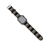 Sleeping Cats on Book Sports Silicone Watch Band Quick Release Waterproof Replacement Strap Compatible with IWatch 42mm/44mm