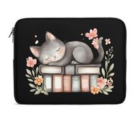 Sleeping Cats on Books Shockproof Laptop Sleeve Case Protective Briefcase Carrying Computer Bag Portable Laptops Cover 17inch