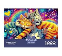 Sleeping CatsJigsaw Puzzles for Adults A 1000-Piece (Advanced) Assortment of Challenging Educational Games - An Enriching And Thought-Provoking Gift for Adults And Kids Age 12 Years And Up 52x38cm/10