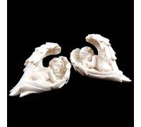 Sleeping Cherub Lying on Side Figurine