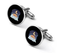 Sleeping Cocoa Chocolate Beans Shirt Cufflinks For Men Cuff Links Gifts Wedding Business Groom 1.7cm
