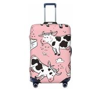 Sleeping Cow Elastic Travel Luggage Cover Suitcase Protector, Print Suitcase Baggage Cover Anti-Scratch